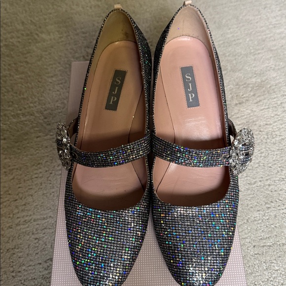 SJP by Sarah Jessica Parker Glitter Heels - Silver - Picture 5 of 5